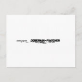 Doberman-Pinscher-Mashup Postkarte (Vorderseite)