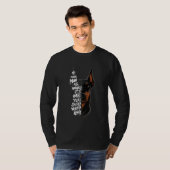 Doberman Pinscher Mein Doberman ist harmlos sein I T-Shirt (Vorne ganz)