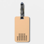 Doberman Pinscher mit Herz Gepäckanhänger (Rückseite vertikal)