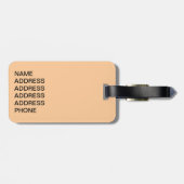 Doberman Pinscher mit Herz Gepäckanhänger (Rückseite horizontal)