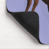 Doberman Pinscher mit Herz Mousepad (Ecke)