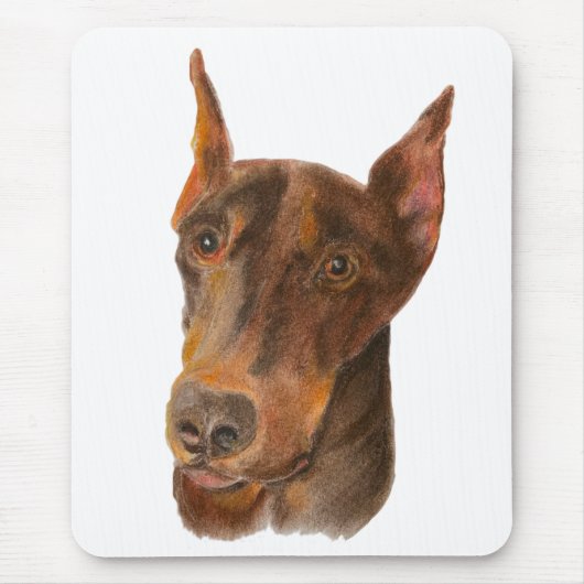 Doberman Pinscher Mouse Pad Mousepad (Vorne)