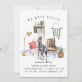 Doberman Pinscher Moving Ankündigung (Vorderseite)