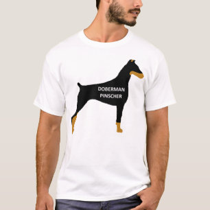 Doberman Pinscher Name Farbe silo black.png T-Shirt