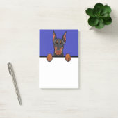 Doberman Pinscher Niedlich Funny Dog Lover Geschen Post-it Klebezettel (Büro)