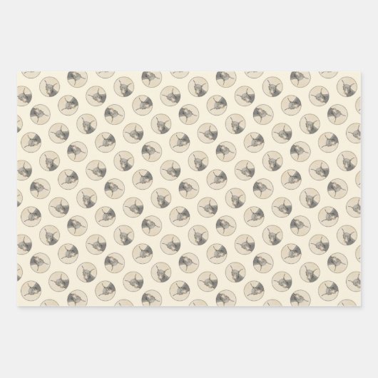 Doberman Pinscher Painting Dobermann Proppe Dog Ar Geschenkpapier Set (Vorderseite)