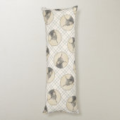 Doberman Pinscher Painting Dobermann Proppe Dog Ar Seitenschläferkissen (Rückseite (Vertikal))