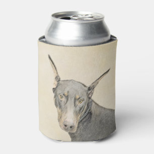 Doberman Pinscher Painting - Original Dog Art Dosenkühler