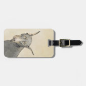 Doberman Pinscher Painting - Original Dog Art Gepäckanhänger (Vorderseite horizontal)