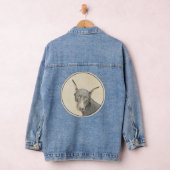 Doberman Pinscher Painting - Original Dog Art Jeansjacke (Hangar)