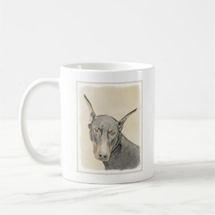 Doberman Pinscher Painting - Original Dog Art Kaffeetasse