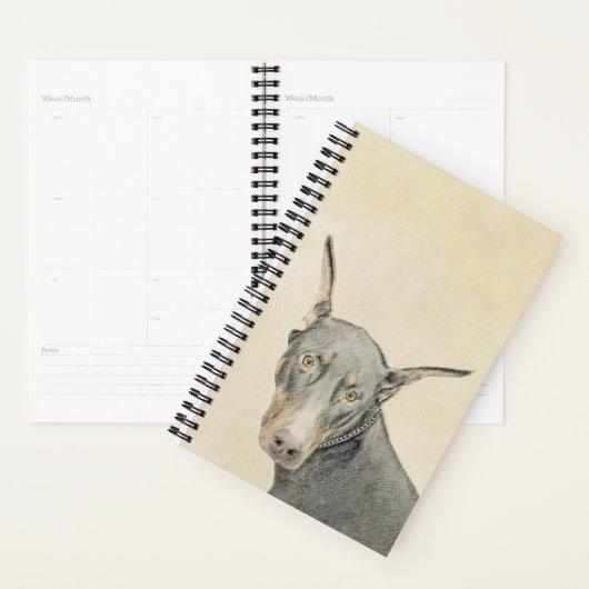 Doberman Pinscher Painting - Original Dog Art Planer (Anzeige)