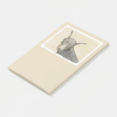 Doberman Pinscher Painting - Original Dog Art Post-it Klebezettel (angewinkelt)