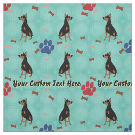 Doberman Pinscher - Personalisiert Stoff