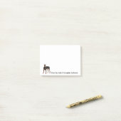 Doberman Pinscher Personalize Notes Post-it Klebezettel (Auf Schreibtisch)