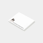 Doberman Pinscher Personalize Notes Post-it Klebezettel (angewinkelt)