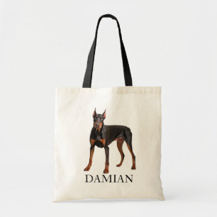 Doberman Pinscher Personalize Tote Bag Tragetasche