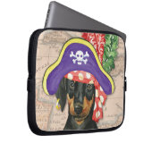 Doberman Pinscher Pirate Laptop Sleeve (Vorne Rechts)