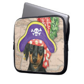 Doberman Pinscher Pirate Laptop Sleeve (Vorderseite Links)