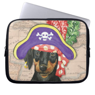 Doberman Pinscher Pirate Laptop Sleeve