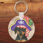 Doberman Pinscher Pirate Schlüsselanhänger (Vorderseite)
