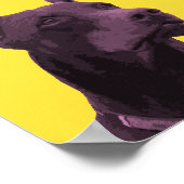 Doberman Pinscher Pop-Art-Poster Poster (Ecke)