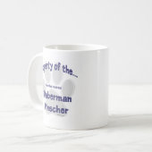 Doberman Pinscher Property Kaffeetasse (Vorderseite Links)