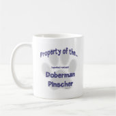 Doberman Pinscher Property Kaffeetasse (Links)