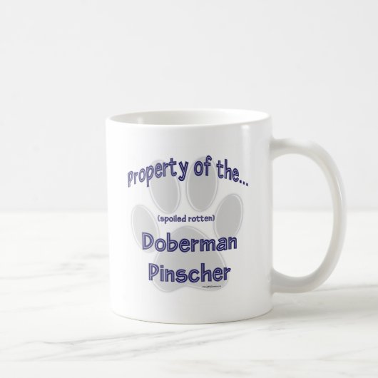 Doberman Pinscher Property Kaffeetasse (Rechts)