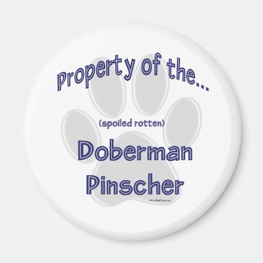 Doberman Pinscher Property - Magnet (Vorne)