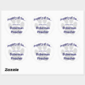 Doberman Pinscher Property Sticker (Blatt)