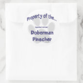 Doberman Pinscher Property Sticker (Tasche)