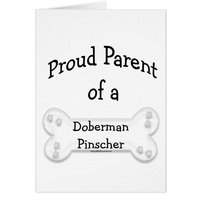 Doberman Pinscher Proud Parent (Vorne)