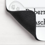 Doberman Pinscher Proud Parent Mousepad (Ecke)
