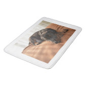 Doberman-pinscher-Puppy Badematte (Schrägansicht)