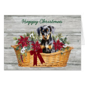 Doberman Pinscher Puppy Basket Holiday (Vorderseite (Horizontal))