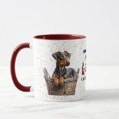 Doberman Pinscher Puppy Kisses Fix Alles Tasse (Links)