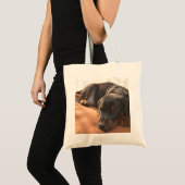 Doberman-pinscher-Puppy Tragetasche (Vorderseite (Produkt))