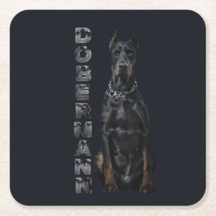 Doberman Pinscher Rechteckiger Pappuntersetzer