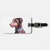 Doberman Pinscher Red Gepäckanhänger (Vorderseite horizontal)