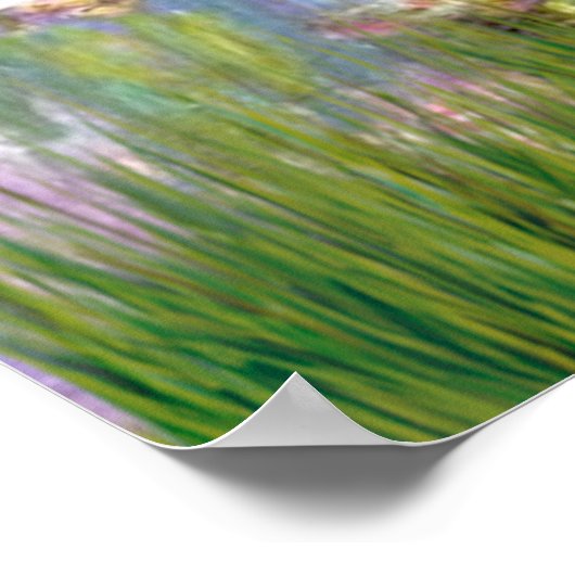 Doberman Pinscher (rot) - Lilies 2 Poster (Ecke)