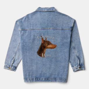 Doberman Pinscher (rot) Mama 2 Jeansjacke