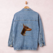 Doberman Pinscher (rot) Mama 2 Jeansjacke (Hangar)