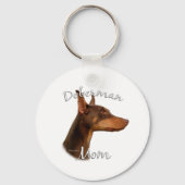 Doberman Pinscher (rot) Mama 2 Schlüsselanhänger (Rückseite)