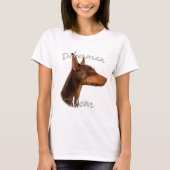 Doberman Pinscher (rot) Mama 2 T-Shirt (Vorderseite)