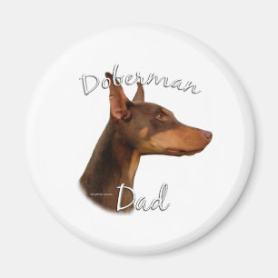 Doberman Pinscher (rot) Vater 2 Magnet