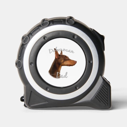Doberman Pinscher (rot) Vater 2 Maßband (Vorderseite)