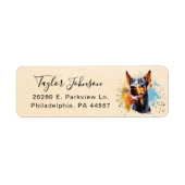 Doberman Pinscher Rücksendeadresse (Vorne)