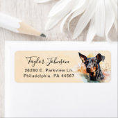 Doberman Pinscher Rücksendeadresse (Insitu)