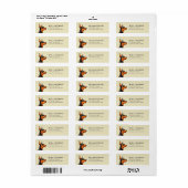 Doberman Pinscher Rücksendeadressen-Aufklebers (Vorne)